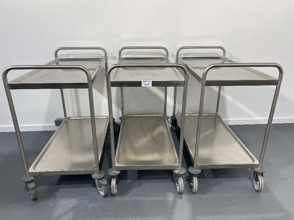 Image of Set of 3 Trolley ( 2 shelves 1000 x 500 x 960 ) Carts, Racking, and Shelving